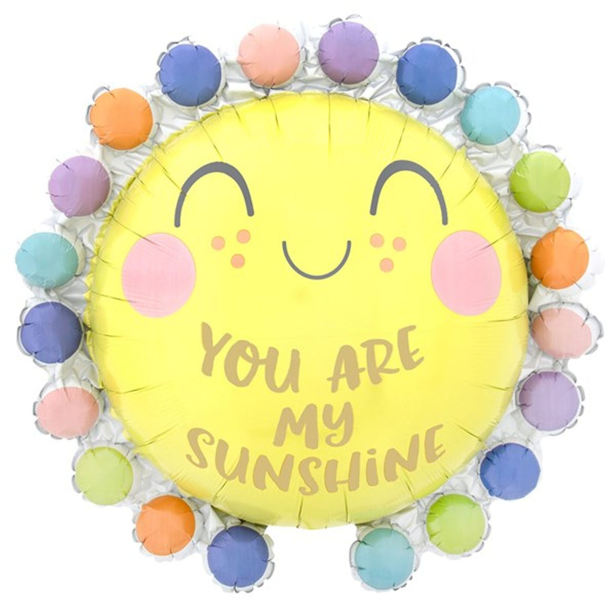 Dot Baby Circle 26" Foil Balloon with Helium