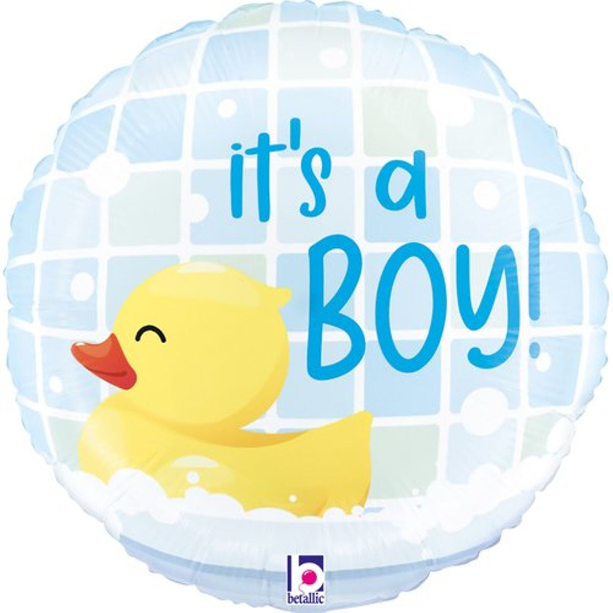 Grabo Foil Balloon It's A Boy Rubber Duck 9" with Helium