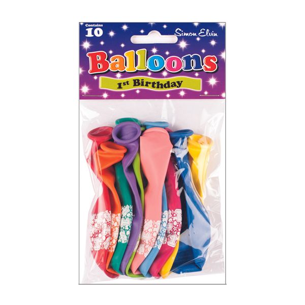 9" Latex Balloons - Pack of 10