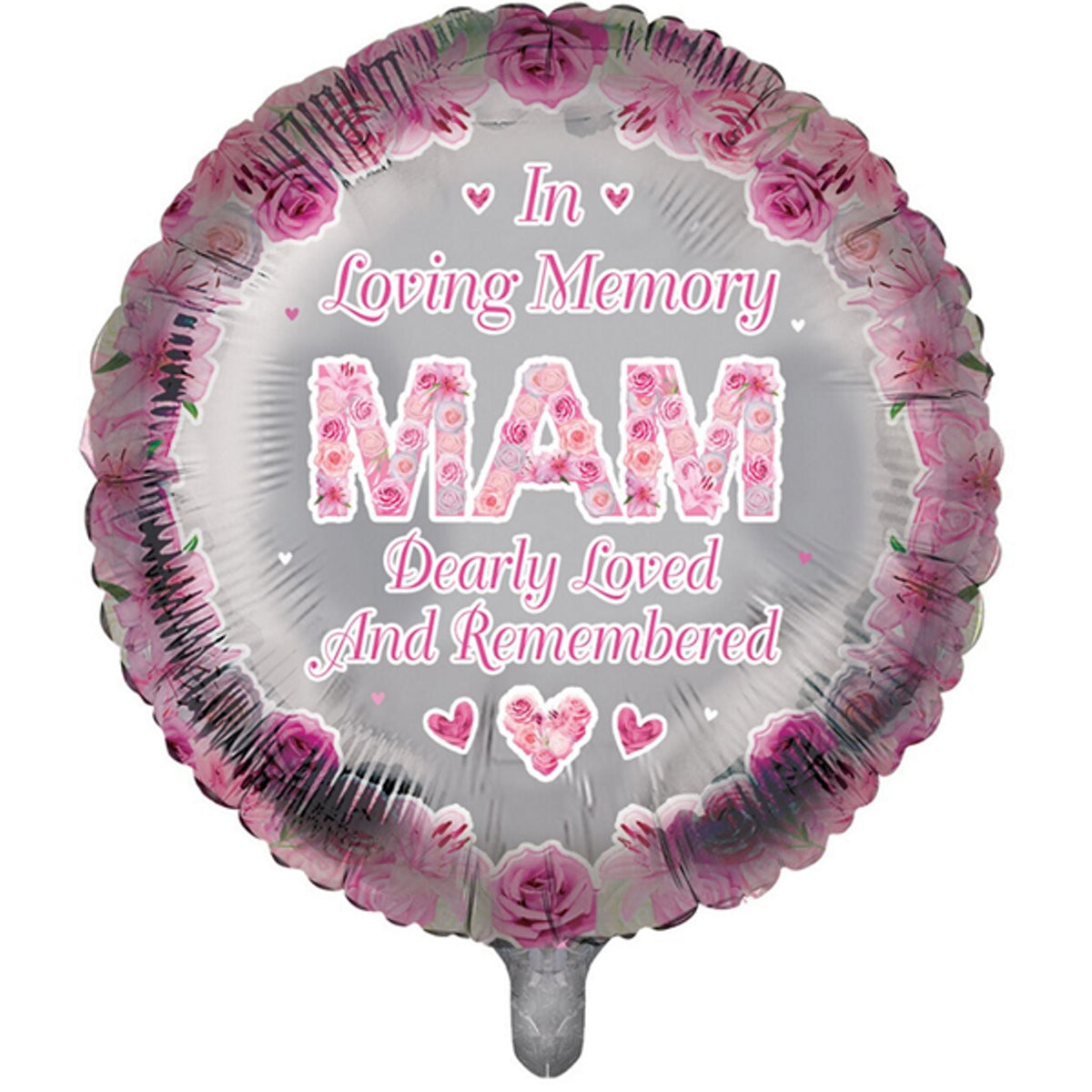Mam Memorial 18" Round Foil Balloon with Helium