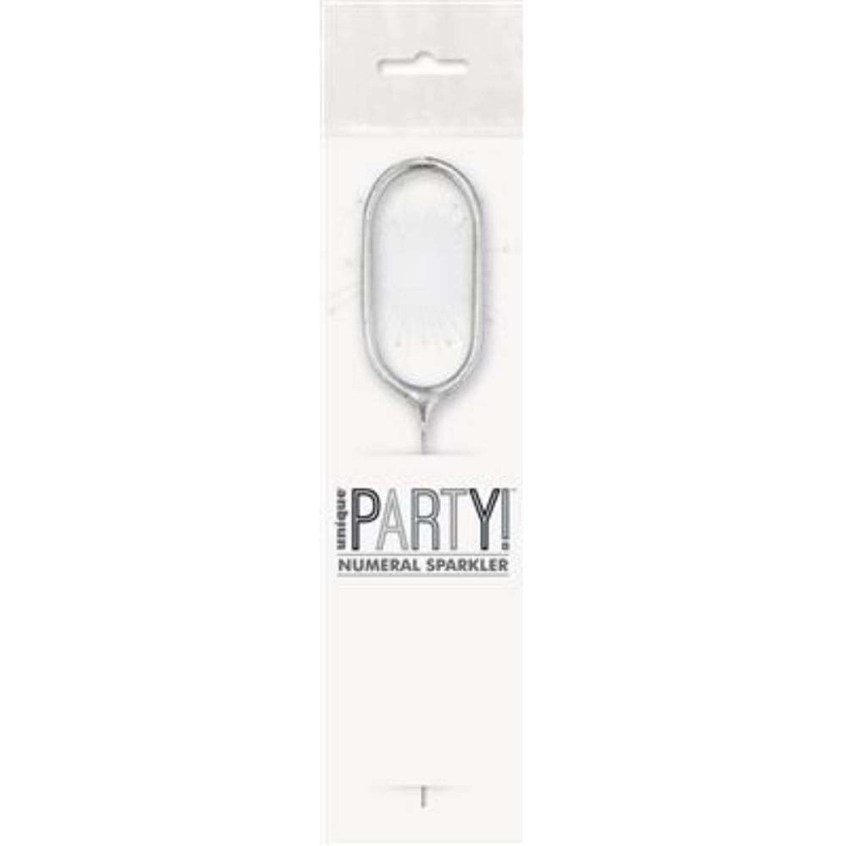Sparkler 7" Number 0 Candle