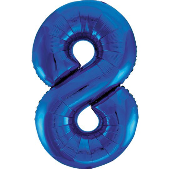 Unique 34 inch Blue Balloon with Helium