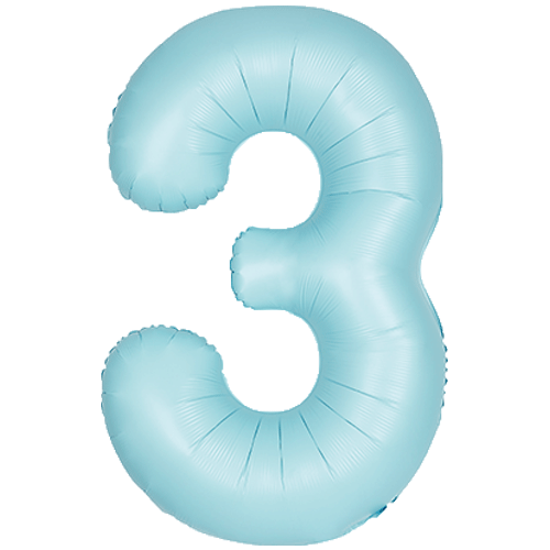 Unique 34 inch Light Blue Balloon with Helium