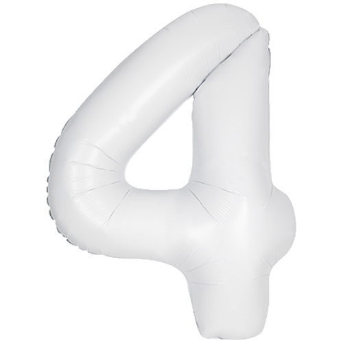 Unique 34 inch White Balloon with Helium