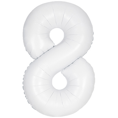 Unique 34 inch White Balloon with Helium