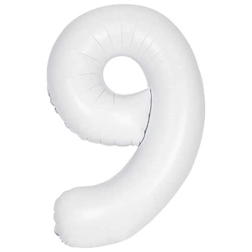 Unique 34 inch White Balloon with Helium