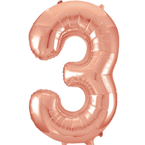 Unique 34 inch Rose Gold Balloon with Helium