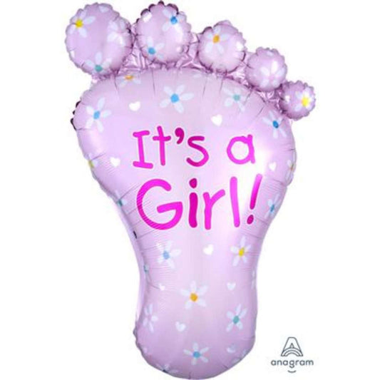 Anagram Foil Balloon It's A Girl Foot 32" with Helium