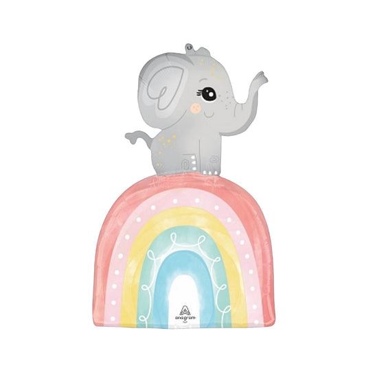 Satin Baby Elephant 30" Foil Balloon with Helium