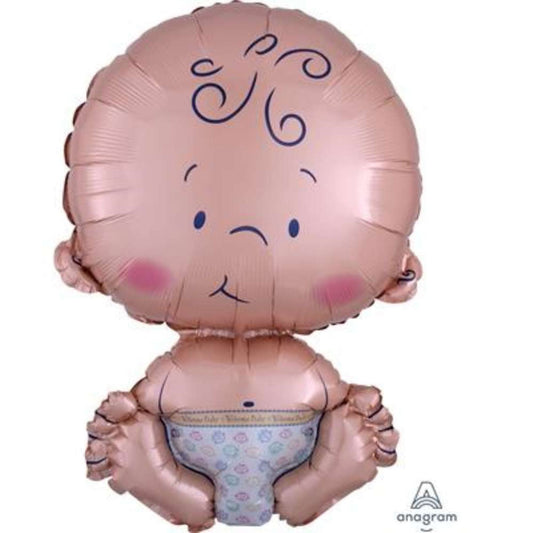 Anagram Foil Balloon Welcome Baby 24" with Helium