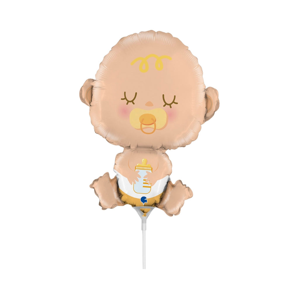 Baby 14" Minishape Foil Balloon with Helium