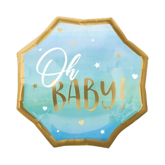 Blue Baby Boy 22" Foil Balloon with Helium
