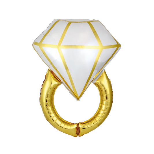 Ring Gold 36" Foil Balloon with Helium