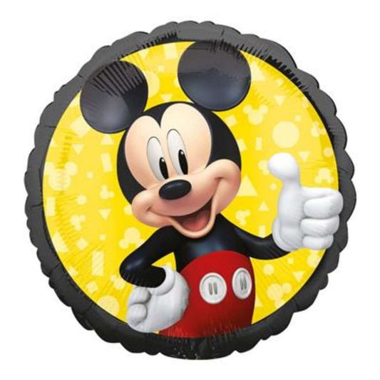 Disney Micky Mouse 18-inch Round Foil Balloon with Helium