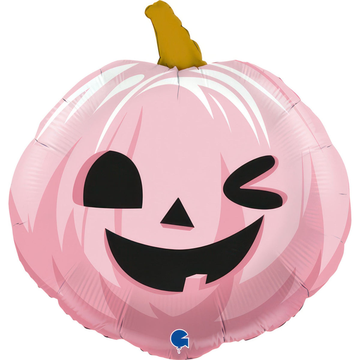 Funny Pumpkin Pink 22" Foil Balloon with Helium