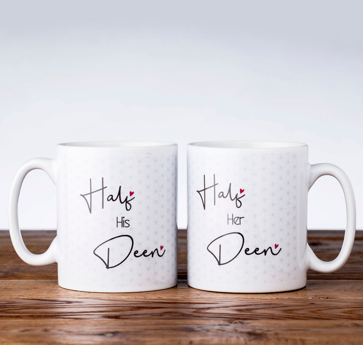 Half His Deen and Half Her Deen Mug Set