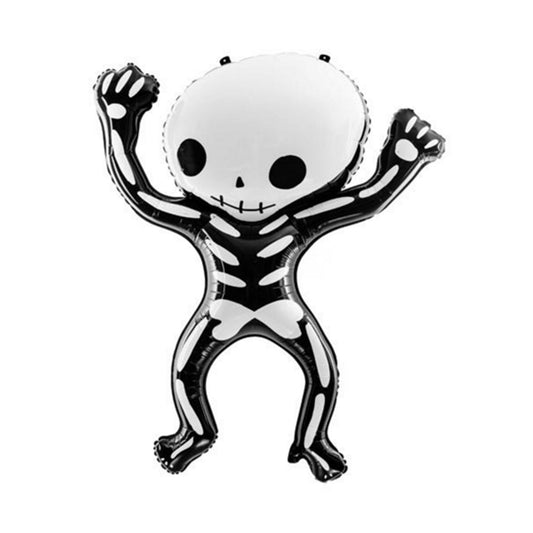 Halloween Dancing Skeleton 33" Foil Balloon with Helium
