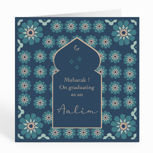 Mubarak! On graduating as an Aalim - Dark Blue - ILM 17