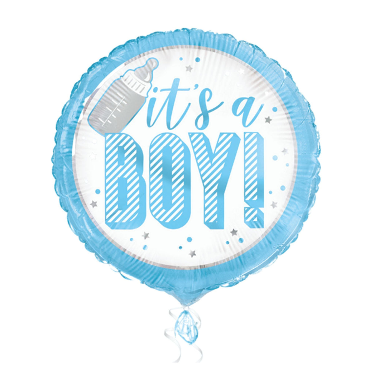 It's a Boy Blue 18" Foil Balloon with Helium