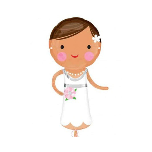 Lovely Bride 40" Wedding Foil Balloon with Helium