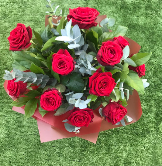 Luxury Red Roses Handtied