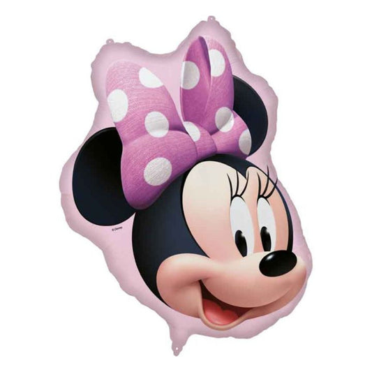 Minnie Mouse Head 30" Foil Balloon with Helium