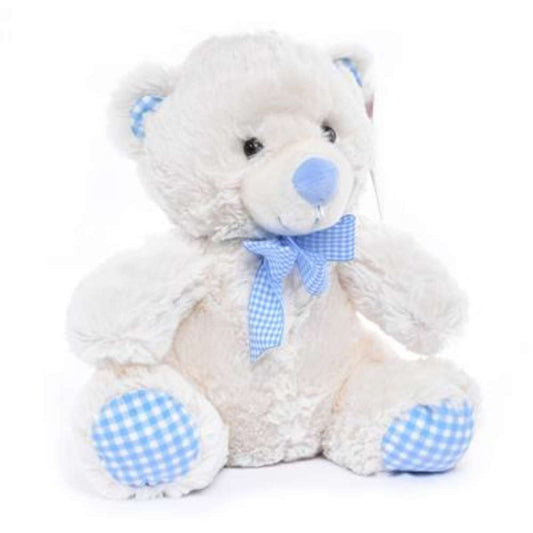 Cream & Blue Nursery Bear 25cm