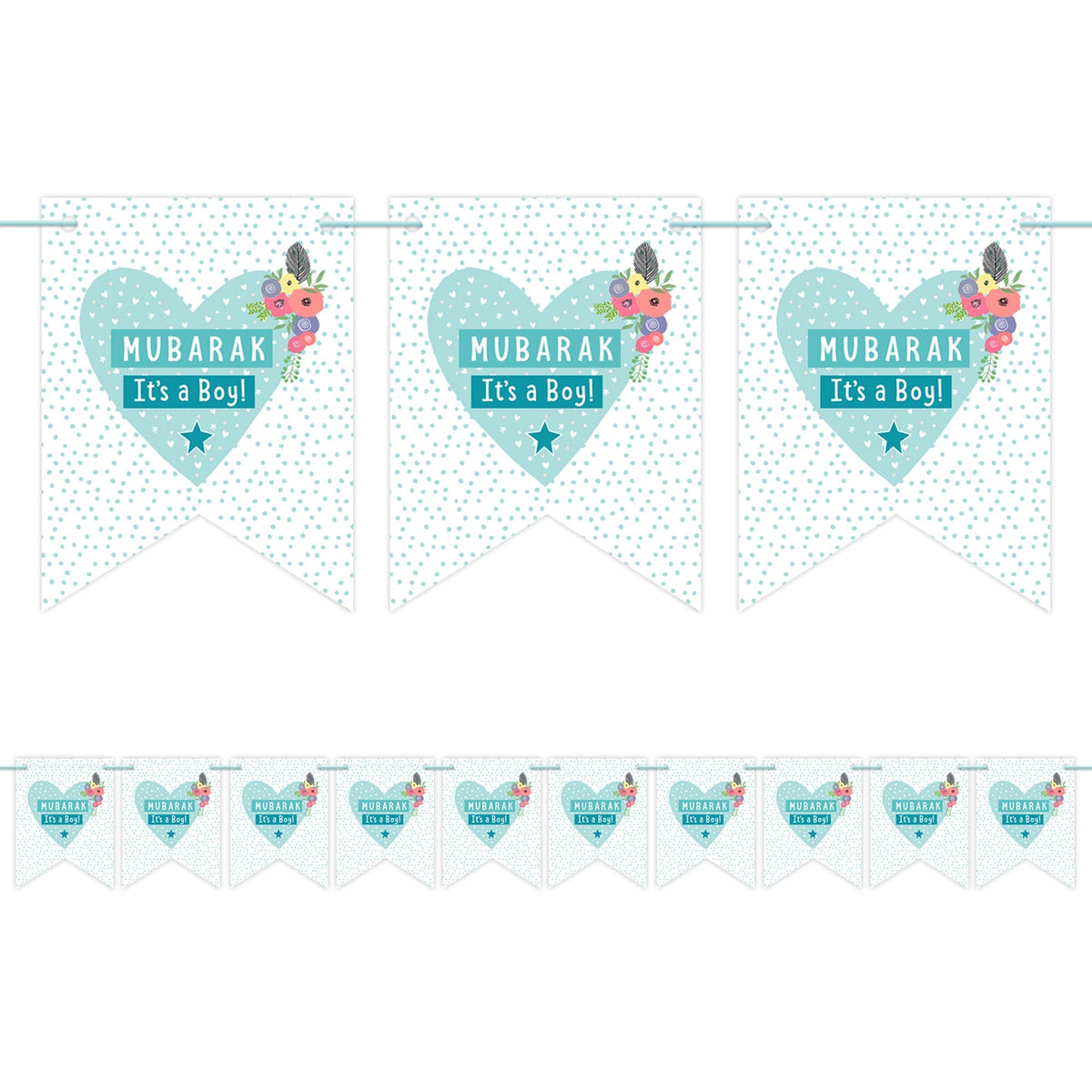 Mubarak It's A Boy Pennant Buntings