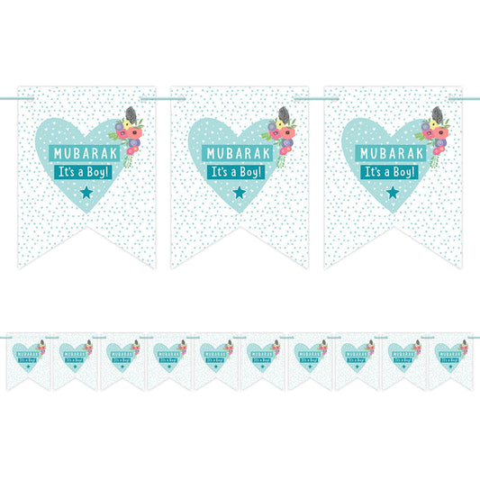Mubarak It's A Boy Pennant Buntings