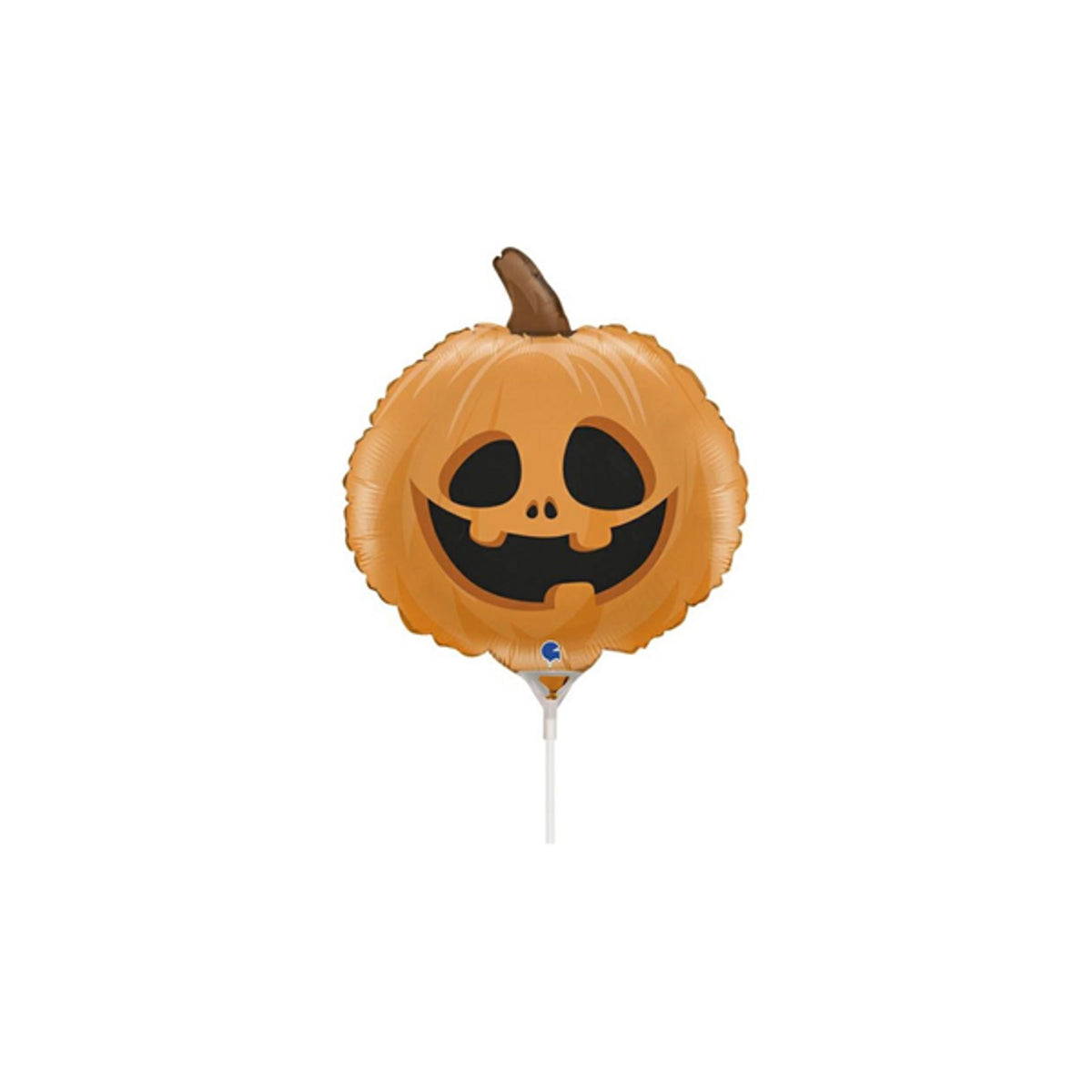 Pumpkin 14" Foil Balloon Filled with Air