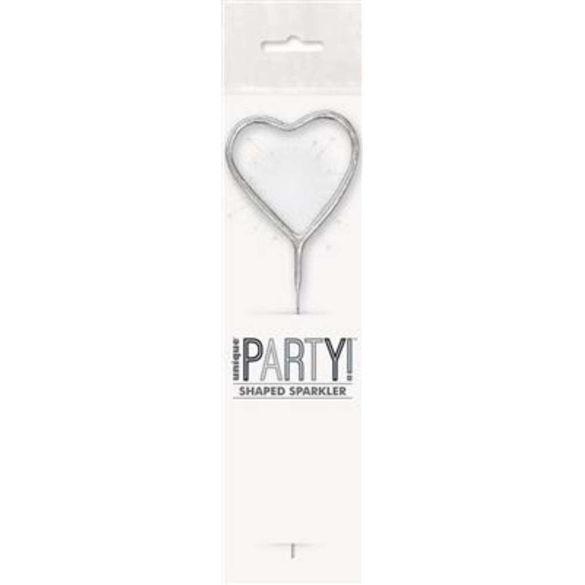 Sparkler 7" Heart Candle