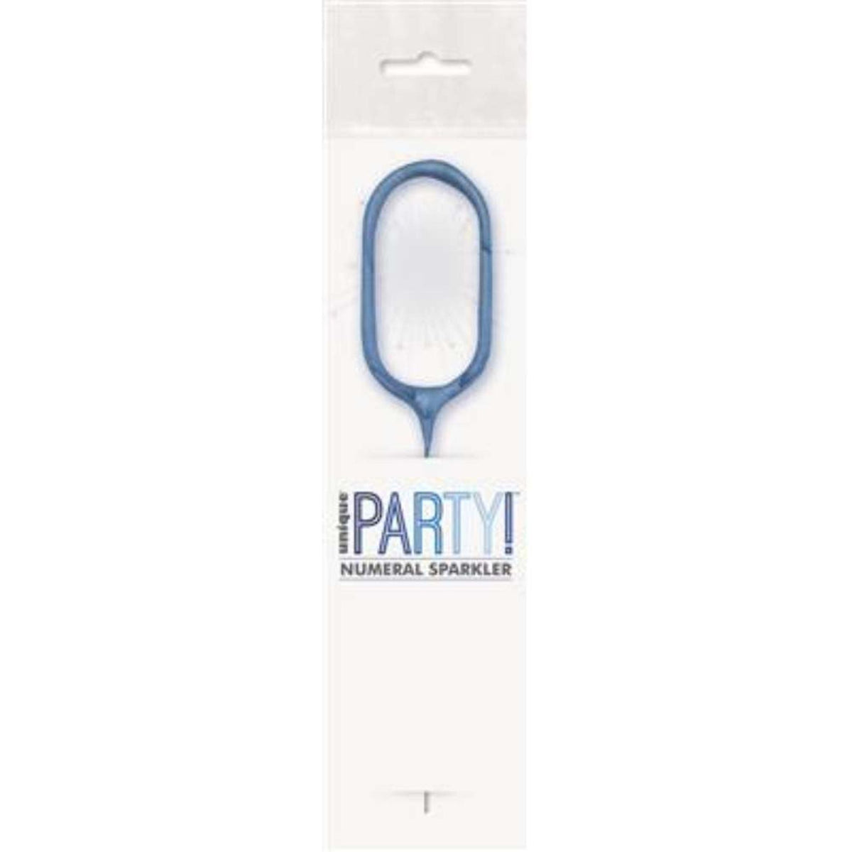 Sparkler 7" Number 0 Candle