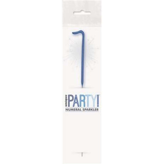 Sparkler 7" Number 1 Candle