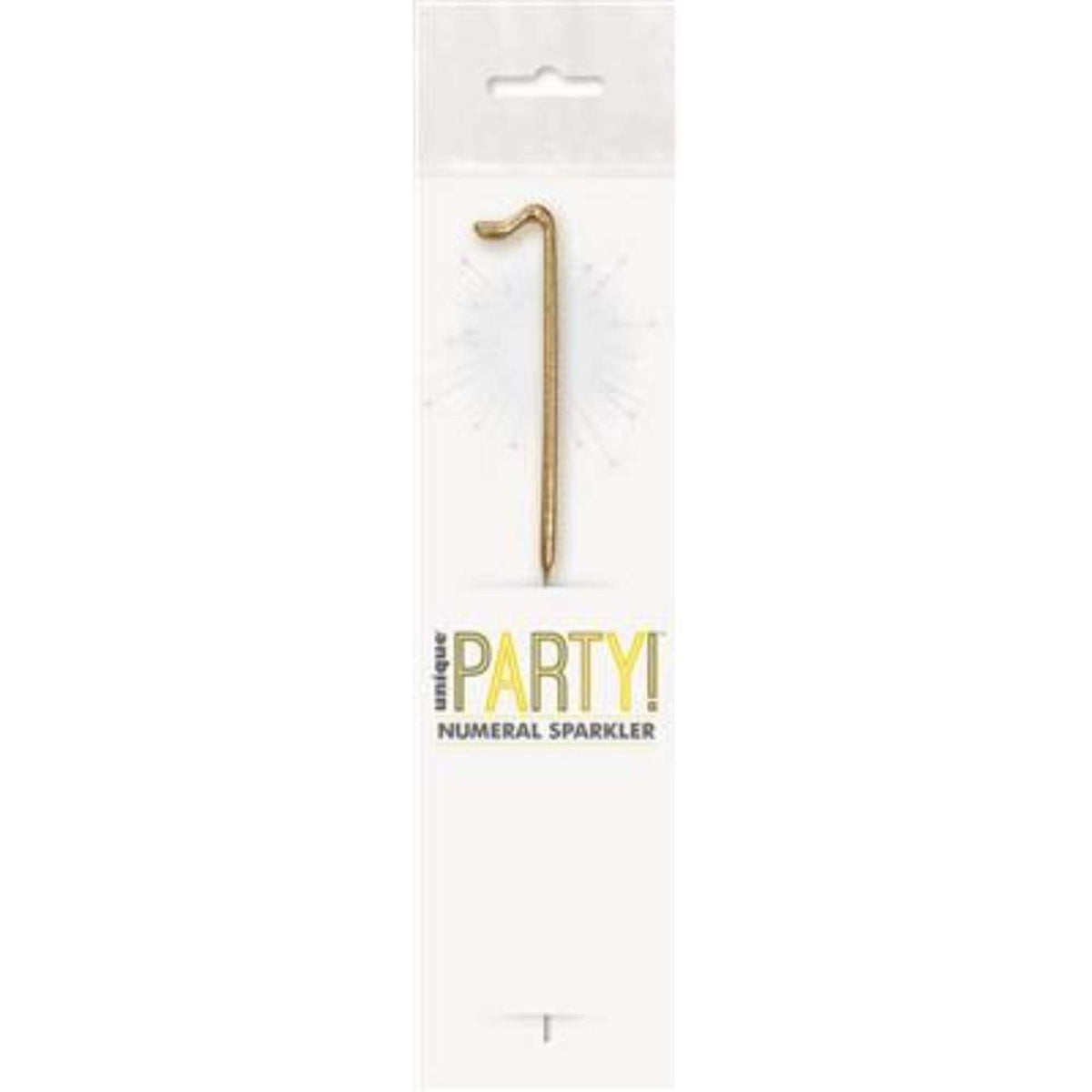 Sparkler 7" Number 1 Candle