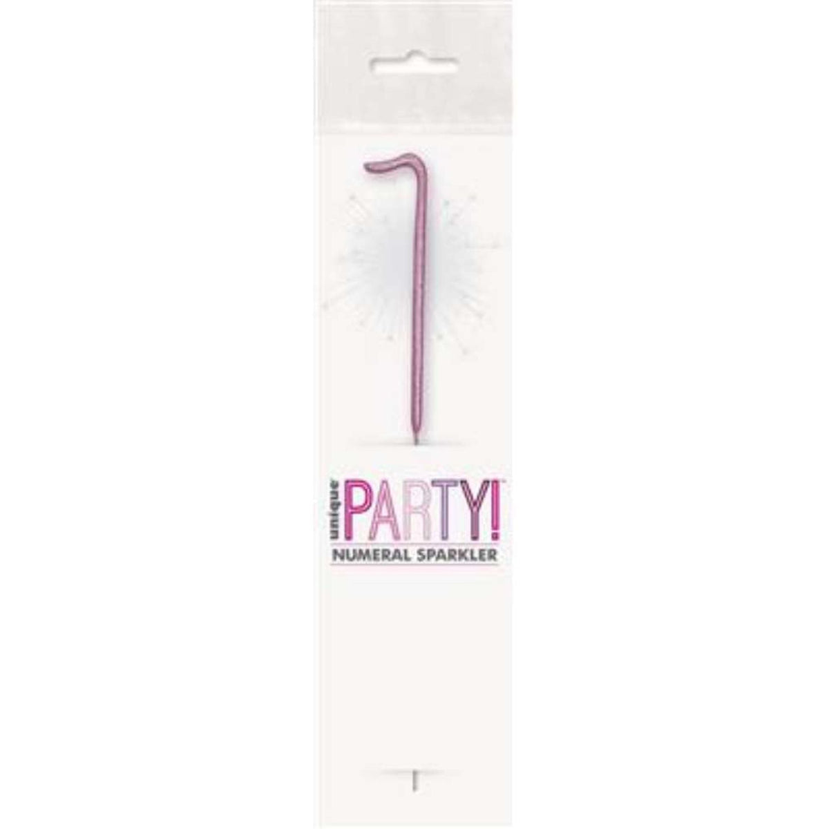 Sparkler 7" Number 1 Candle