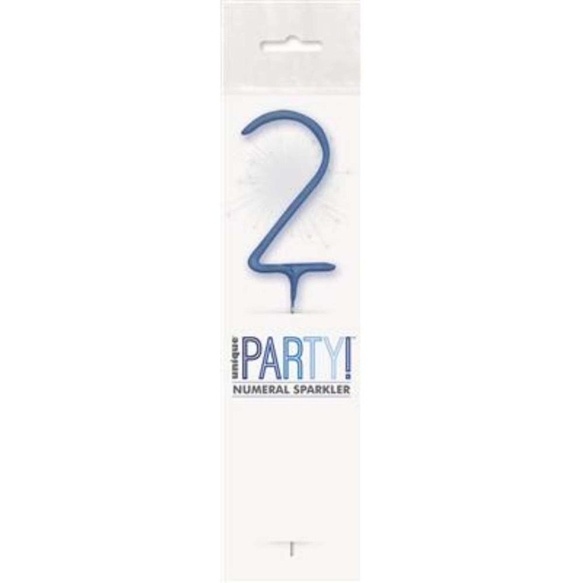 Sparkler 7" Number 2 Candle