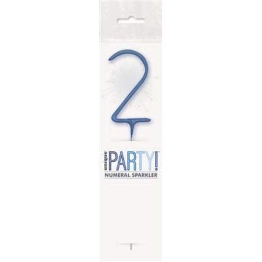 Sparkler 7" Number 2 Candle