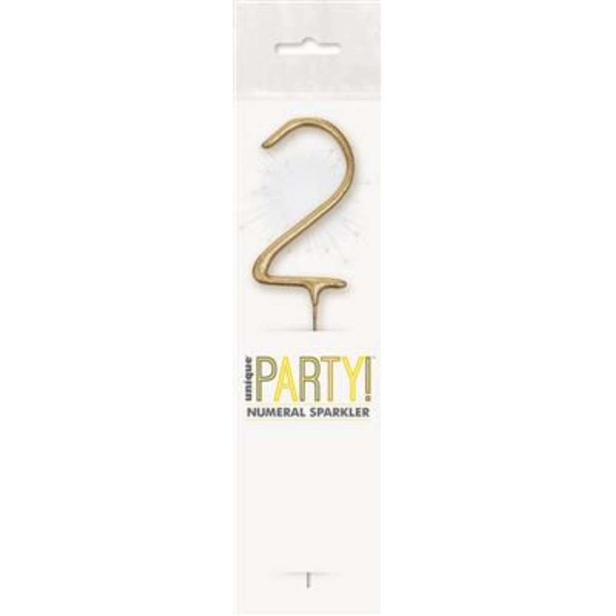 Sparkler 7" Number 2 Candle