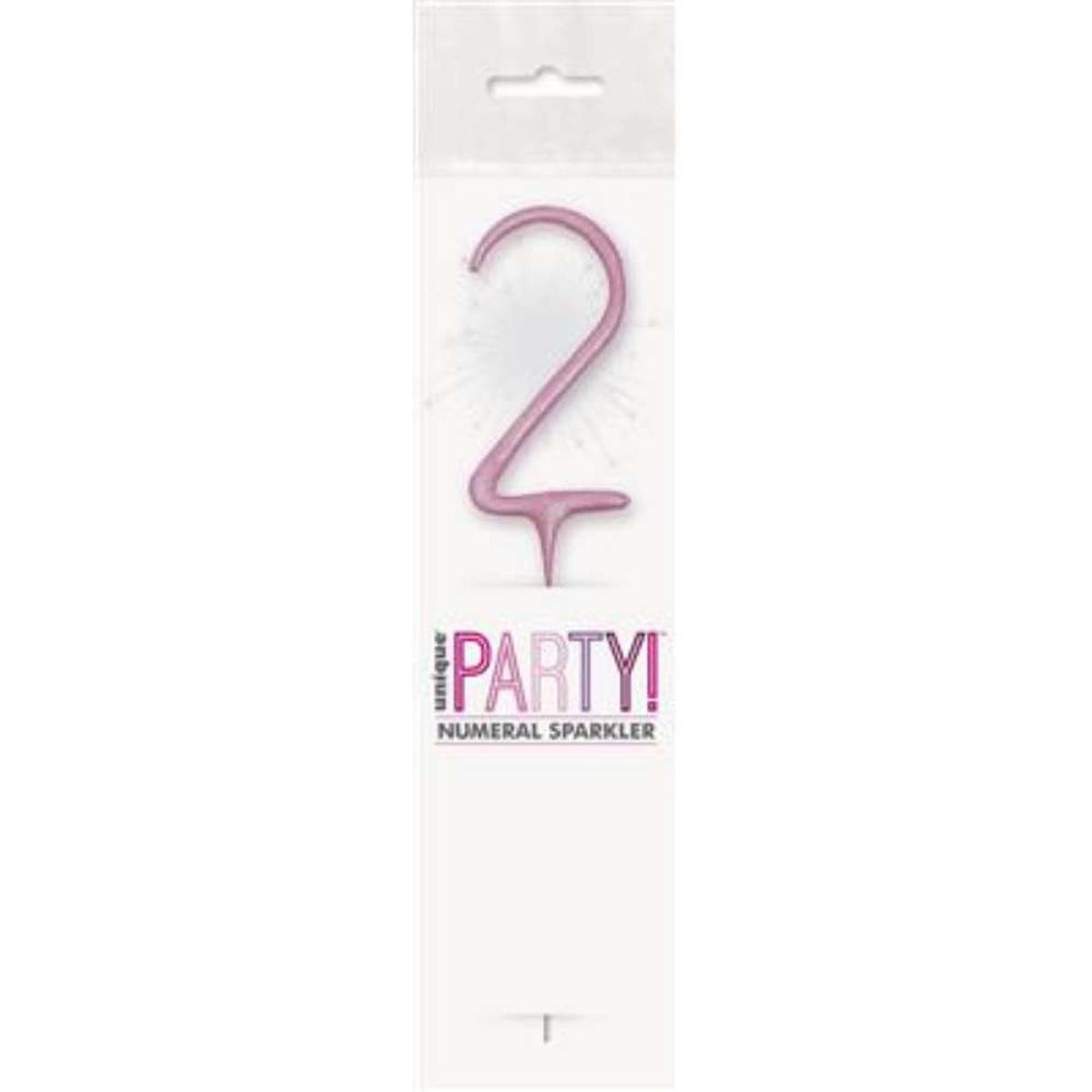 Sparkler 7" Number 2 Candle