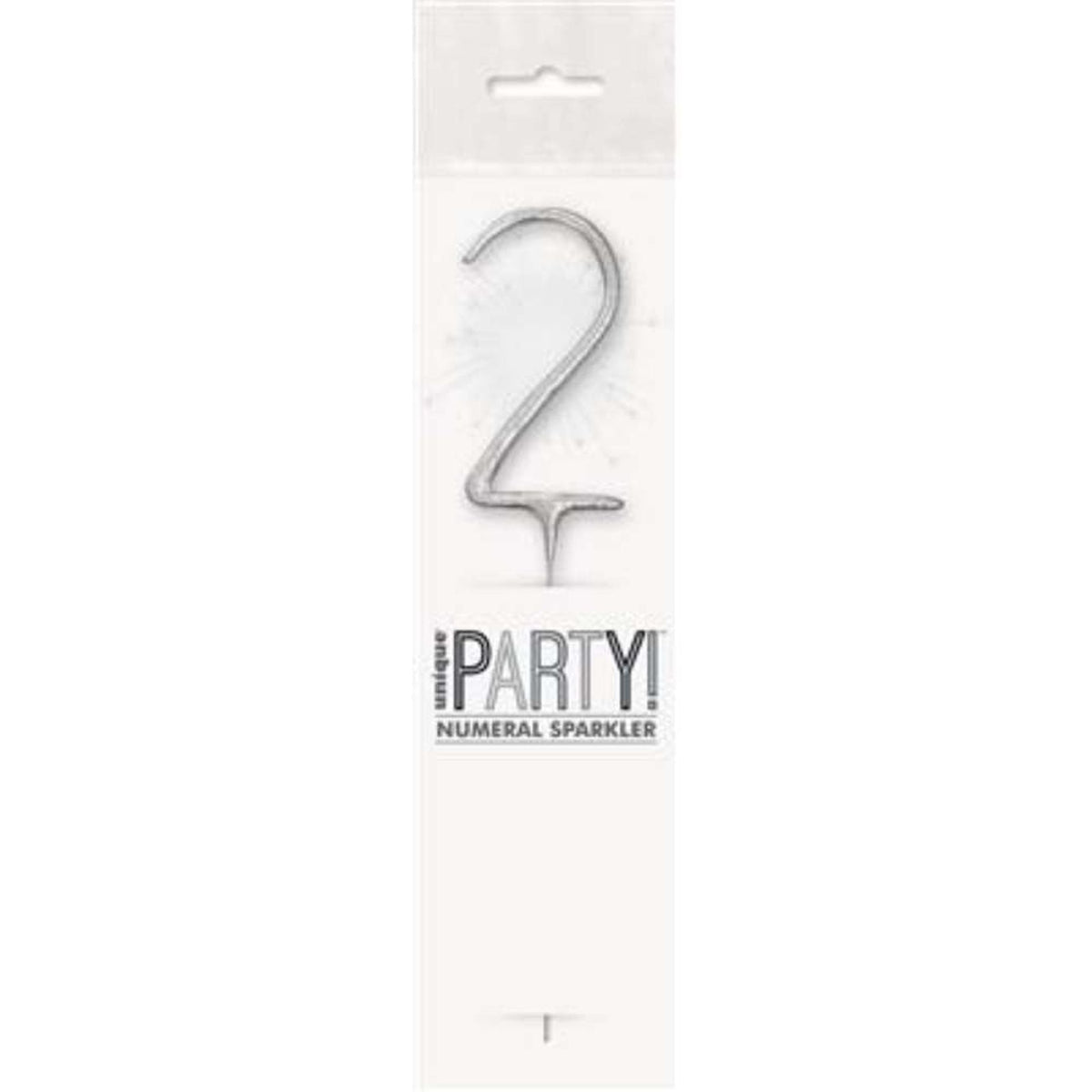 Sparkler 7" Number 2 Candle