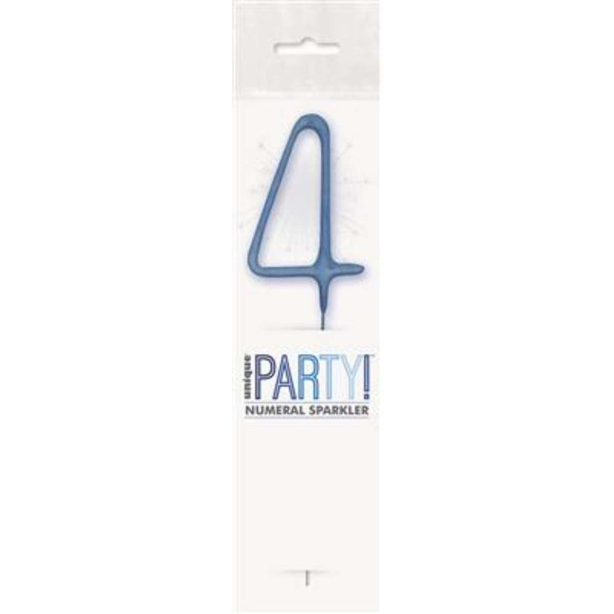 Sparkler 7" Number 4 Candle