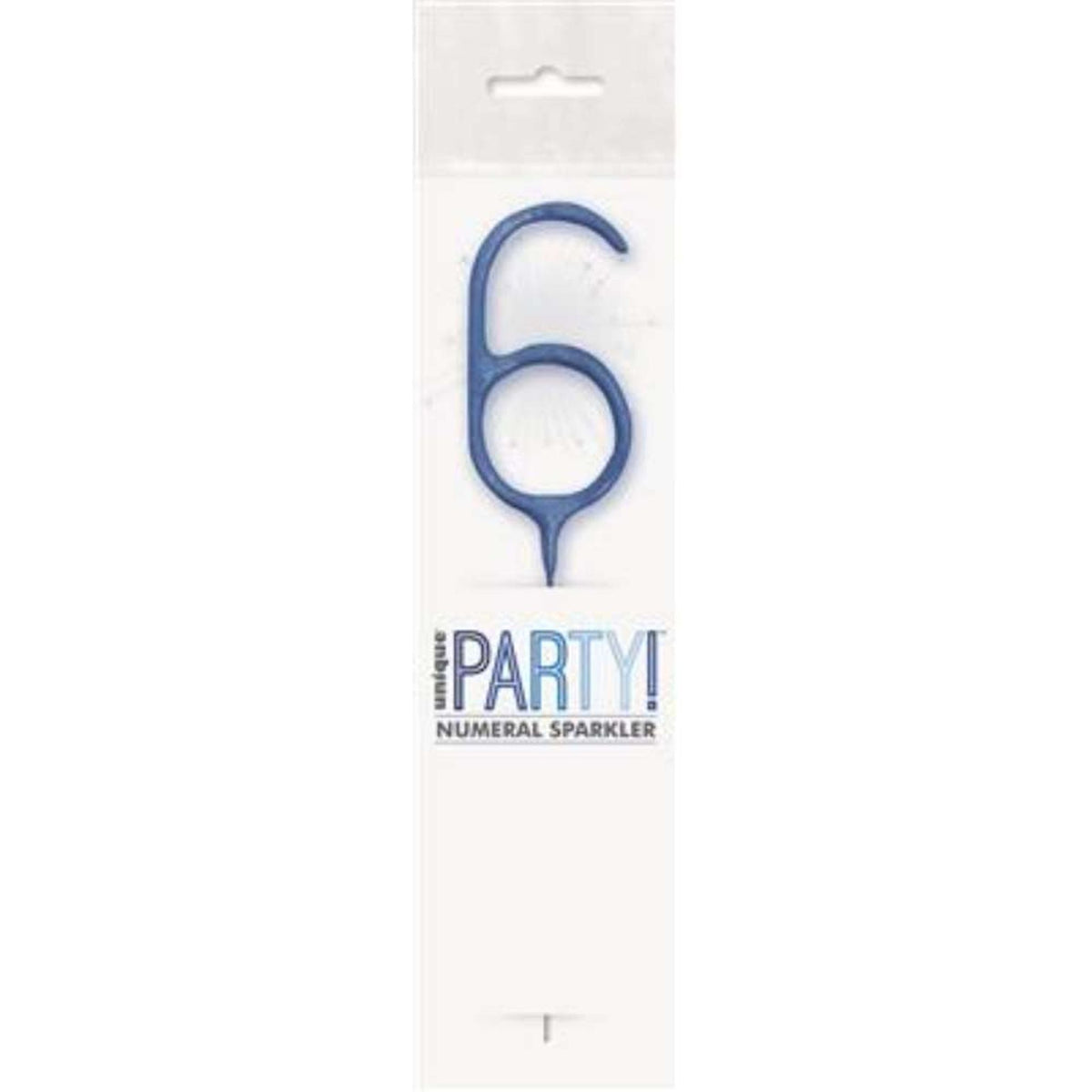 Sparkler 7" Number 6 Candle