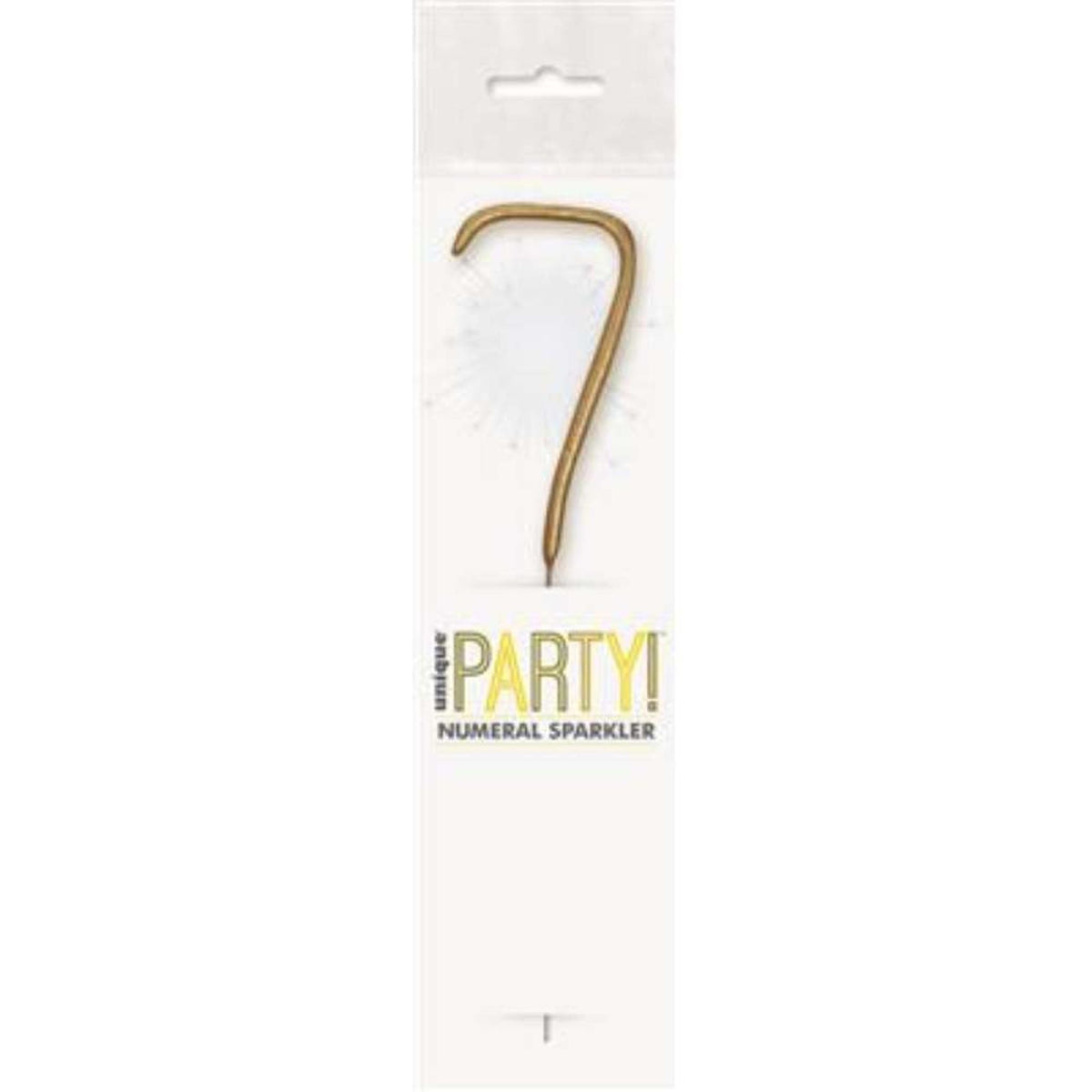 Sparkler 7" Number 7 Candle