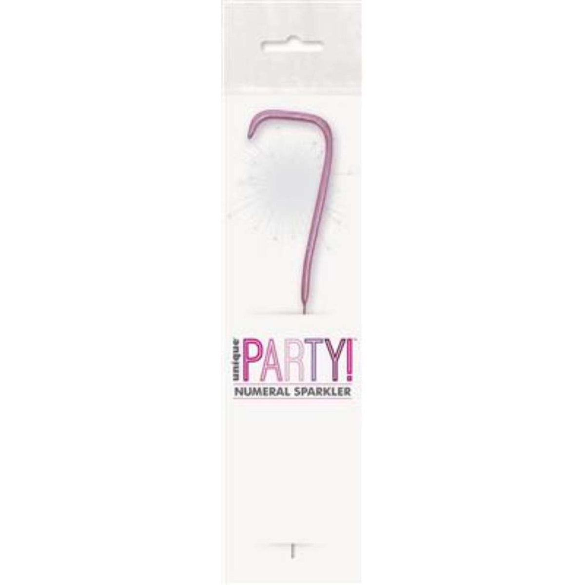 Sparkler 7" Number 7 Candle