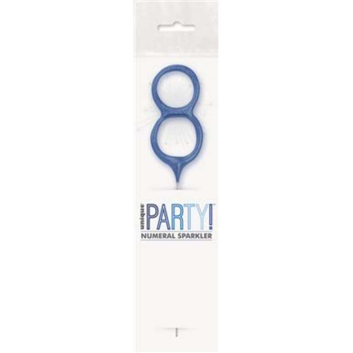 Sparkler 7" Number 8 Candle