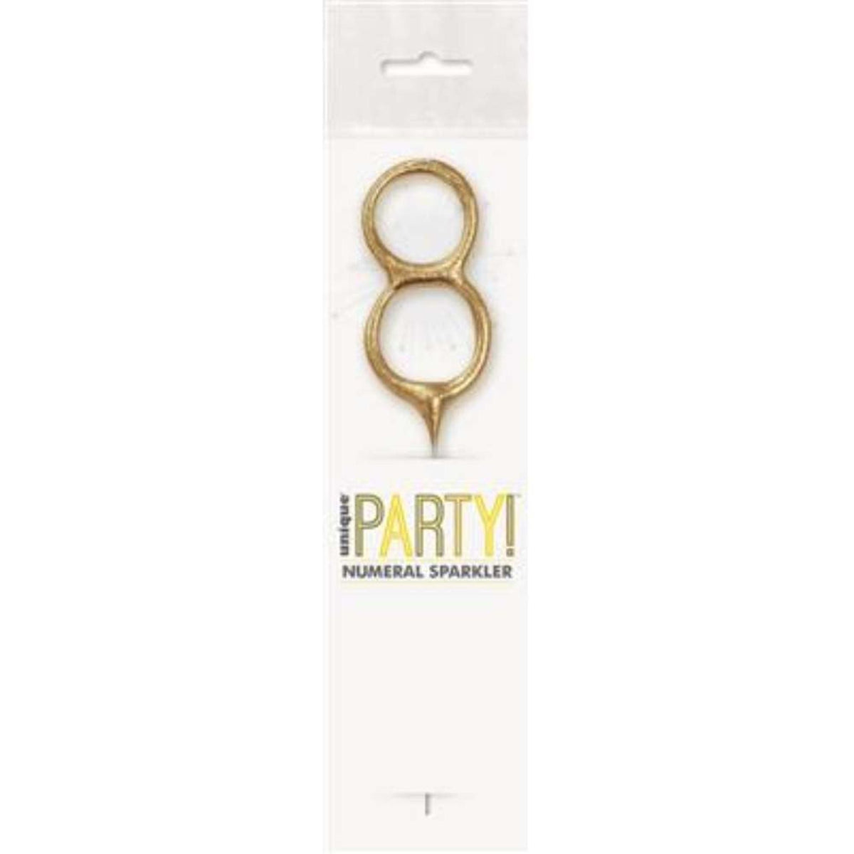 Sparkler 7" Number 8 Candle