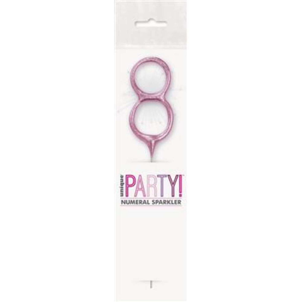 Sparkler 7" Number 8 Candle