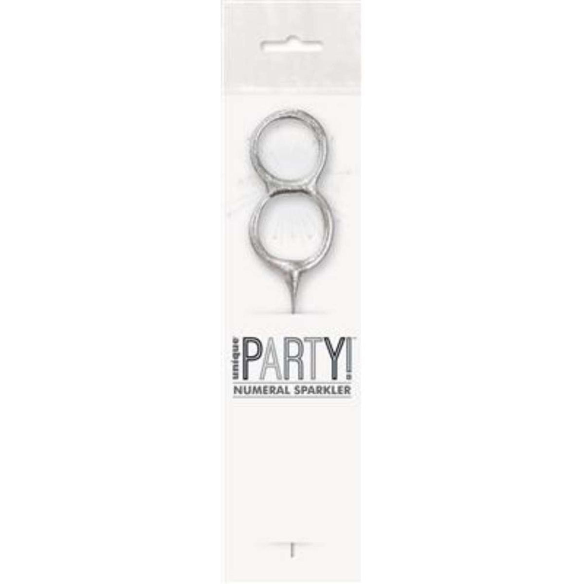 Sparkler 7" Number 8 Candle