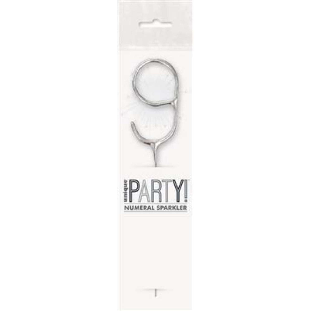 Sparkler 7" Number 9 Candle