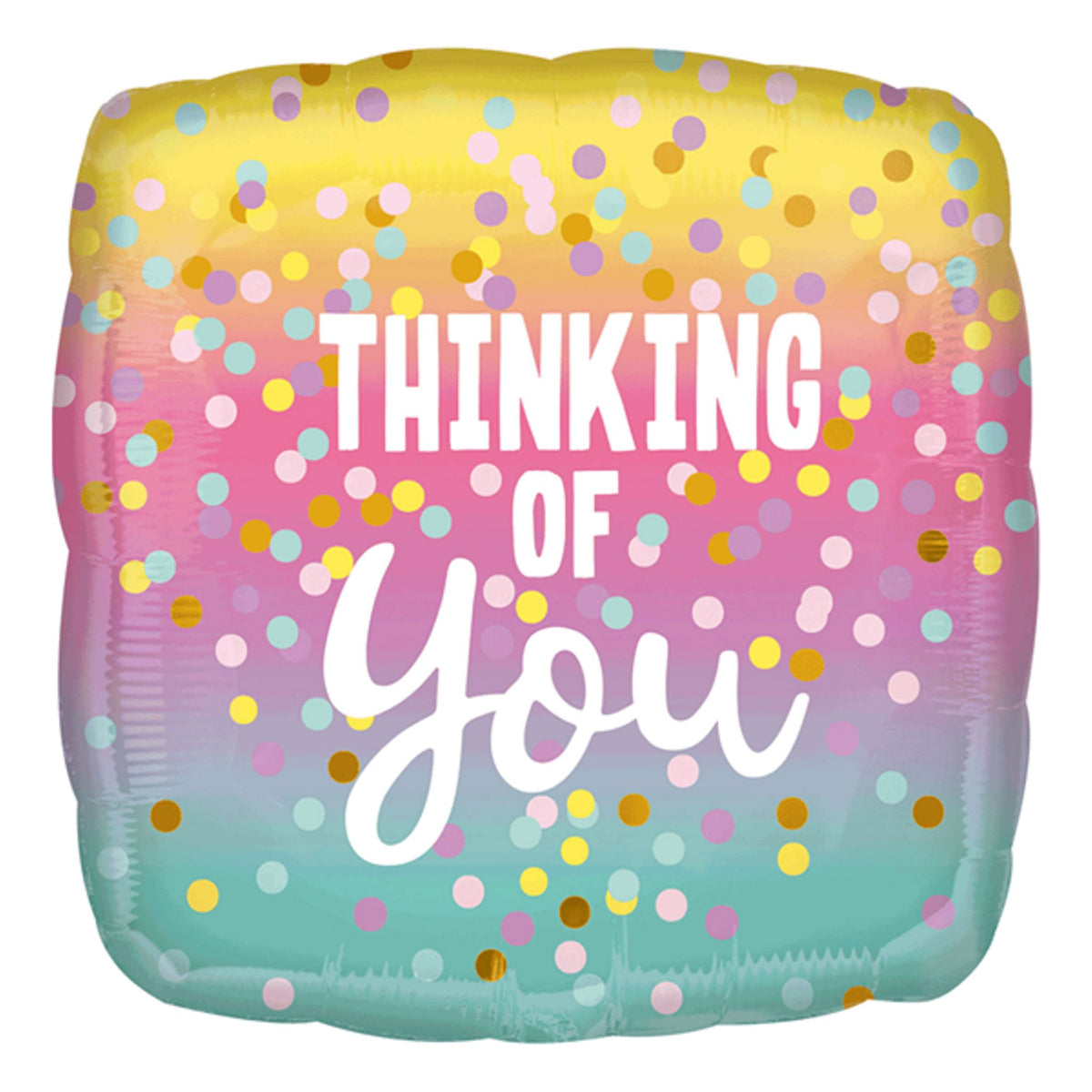 Thinking Of You Confetti Dots 18" Foil Balloon with Helium